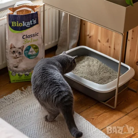 Премиум Слепваща Котешка Тоалетна, Пясък Biokat's Classic Fresh 3in1 10л (С аромат на пролет), снимка 3 - За котки - 55300200