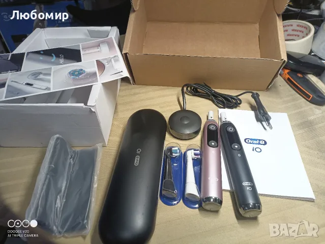 Електрическа четка за зъби ORAL B IO9 DUO BLACK ROSE QUARTZ, снимка 4 - Други - 55424437