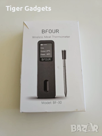 BFOUR BF-30 – безжичен Bluetooth термометър за месо, грил, барбекю и фурна, снимка 9 - Друга електроника - 54928306