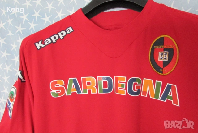 Нова дълъг ръкав AS Roma ITALIA фланелка kappa Каляри Италия Cagliari футболна тениска Рома 