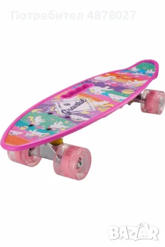 Портативен пени борд Action One ABEC-7,PU,Алуминий, Светещи гуми, снимка 16 - Скейтборд, ховърборд, уейвборд - 55564753