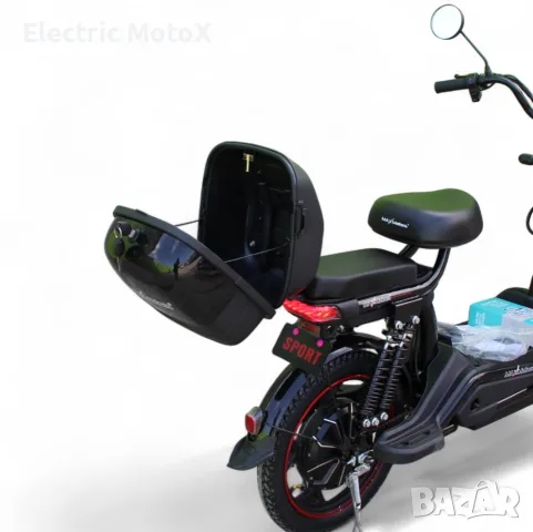 Електрически двуместен скутер – велосипед със 18″ гуми, 750W, 48V/20Ah, снимка 4 - Мотоциклети и мототехника - 55424602