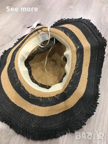 Нова с етикет NWT Becksöndergaard Kendra Straw Hat - Straw hats Size S/M, снимка 7 - Шапки - 55396027