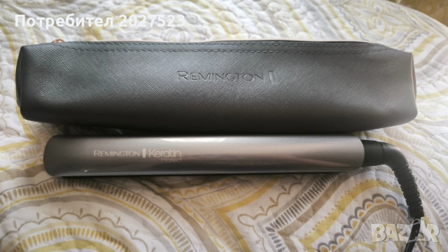 Преса за коса Remington Keratin Protect S8598, Керамично покритие, 230°C, Сива, снимка 3 - Преси за коса - 54915895
