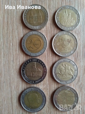 Продавам личната си колекция от 1€ и 2 €, снимка 7 - Нумизматика и бонистика - 54878380