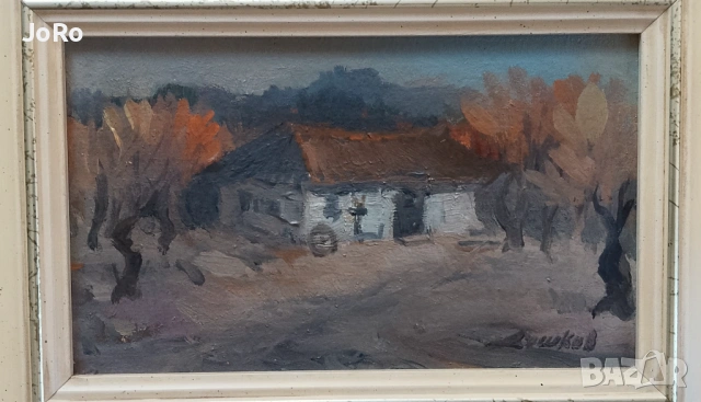 Методи Душков -"Самотна къща" , снимка 3 - Картини - 54862716