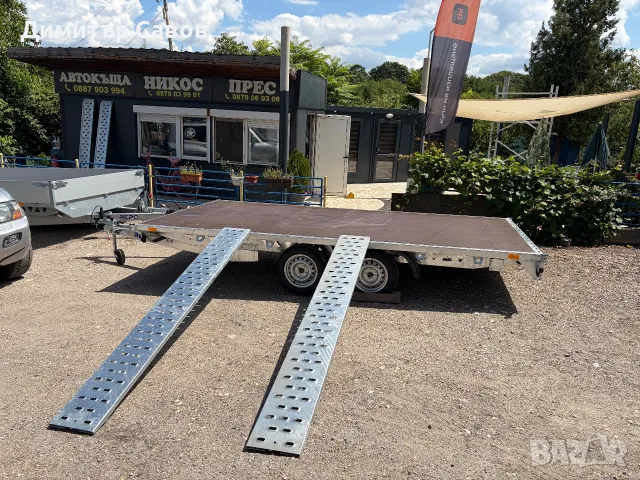 REPO FLAT 4.10 x 2.10м. за мотори, АТV/UTV, мотори до 750кg., снимка 14 - Ремаркета - 55414803