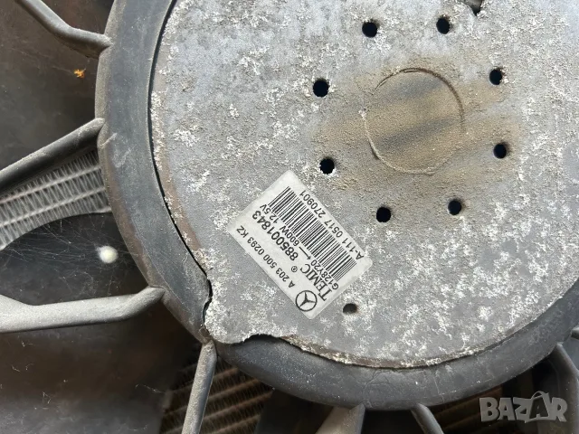 перка Mercedes W203 охлаждаща с дифузьор 2035000293 600W , снимка 3 - Части - 55574508