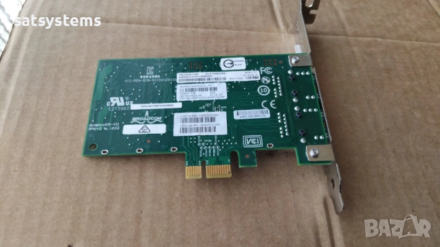 Broadcom BCM95720A2003G Dual-Port PCI-E Gigabit Network Adapter Card, снимка 7 - Мрежови адаптери - 54577583