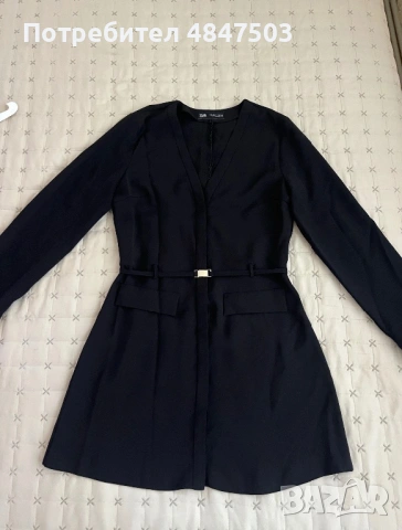 Официална черна рокля Zara