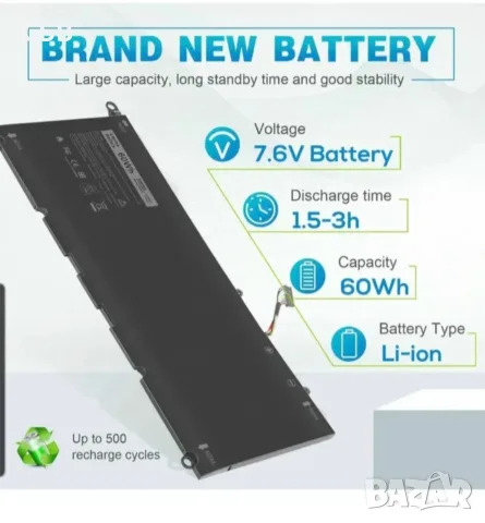 Батерия за Лаптоп,, DELL,, 60 Wh, снимка 6 - Батерии за лаптопи - 55358704