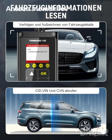 OBD2 диагностика Thinkcar THINKOBD 100 за автомобил, снимка 6 - Аксесоари и консумативи - 54874825