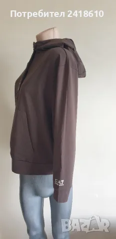 Emporio Armani EA7 Half Zip Hoodie Womens Size M  ОРИГИНАЛ! Дамски Суичър!, снимка 11 - Спортни екипи - 55315953