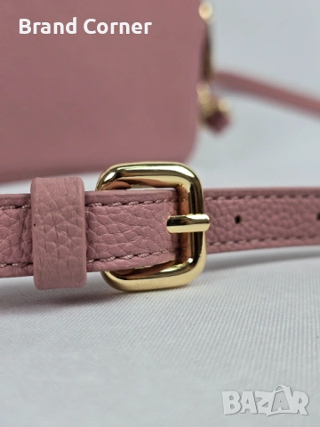 Нова дамска чанта Trussardi в розово с дълга дръжка, снимка 4 - Чанти - 54406956