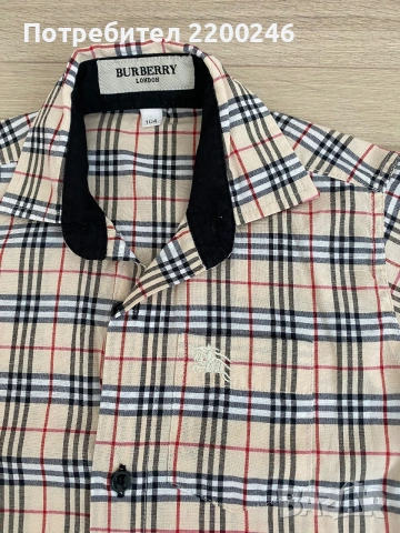 Детски ризи BURBERRY, TERRY, снимка 2 - Детски ризи - 55250675