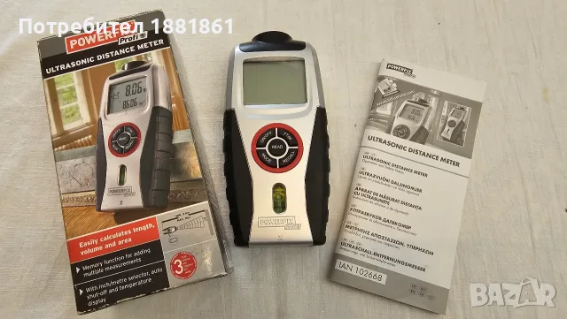 Нова лазерна електронна ролетка Powerfix Pro, снимка 2 - Измервателни инструменти - 55436500