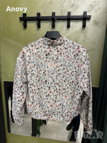 🌸 Дамско късо яке MINTH – флорален десен – 45€, снимка 3 - Якета - 54371807