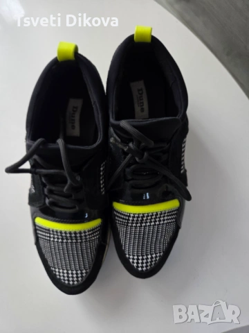 Сникърси в черно на английската марка Dune, снимка 4 - Маратонки - 54005719
