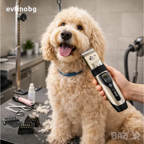 Смарт машинка за подстригване на домашни любимци Pet Clipper 6680 - Водоустойчива глава, 5-степенно , снимка 2 - За кучета - 55482518