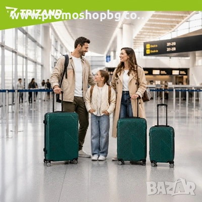 Комплект куфари 3 броя Trizand, снимка 10 - Куфари - 54450443