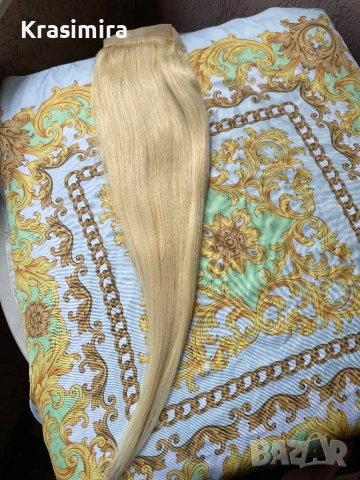 Естествени коси и опашки , снимка 6 - Аксесоари за коса - 54296178
