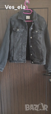 черно памучно сафари с лека еластичност