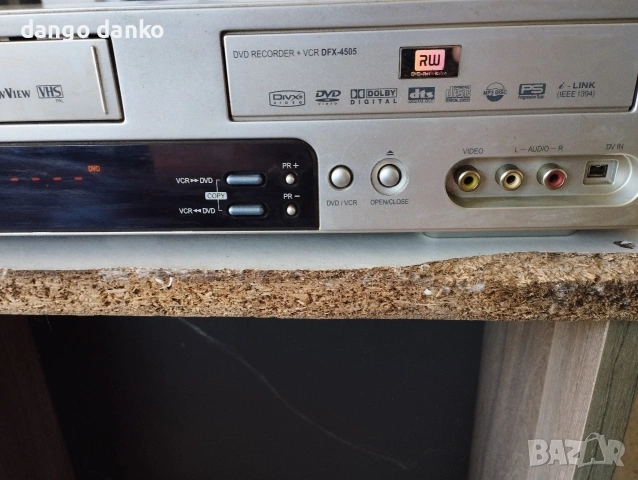Daewoo (DFX-4505) VHS+DVD, снимка 6 - Плейъри, домашно кино, прожектори - 54570944