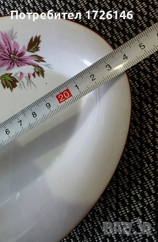 Порцеланови овални чинии с червен кант 6 броя на Разград , снимка 5 - Чинии - 54057911