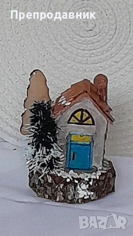 Ръчно изработени миниатюрни къщички "Вълшебното селце", снимка 4 - Декорация за дома - 54043723