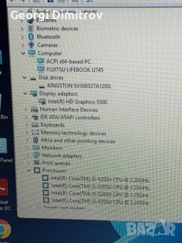 Fujitsu Lifebook U745 I5-5200U/8RAM/120SSD, снимка 5 - Лаптопи за работа - 54984226