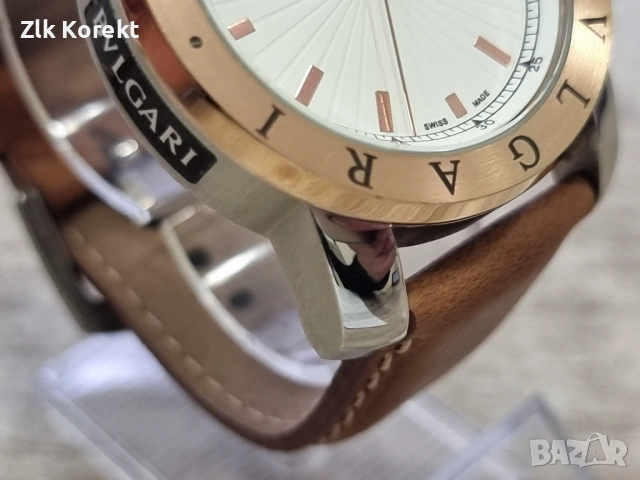 Мъжки часовник Bvlgari Rose gold, снимка 4 - Мъжки - 54607333