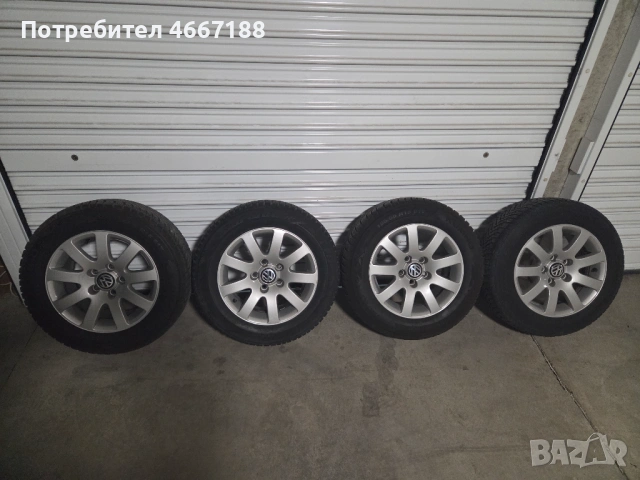 Джанти 15" 5x112 7J ET37 със зимни гуми 195/65R15 | VW AUDI SEAT SKODA, снимка 7 - Гуми и джанти - 54576829