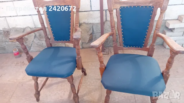 ретро кресла от масивно дърво