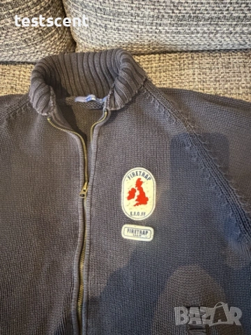 мъжка плетена жилетка Firetrap Zip Up Cardigan Size XL кардиган Vintage , снимка 4 - Пуловери - 54311632