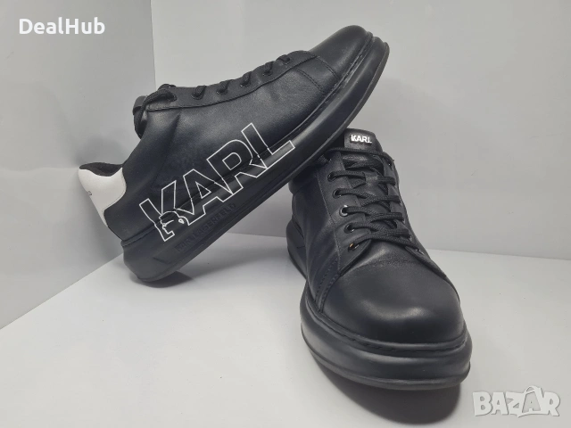 Кецове Karl Lagerfeld Носени,но в отлично състояние. Естествена кожа. С кутия, снимка 2 - Кецове - 54645477