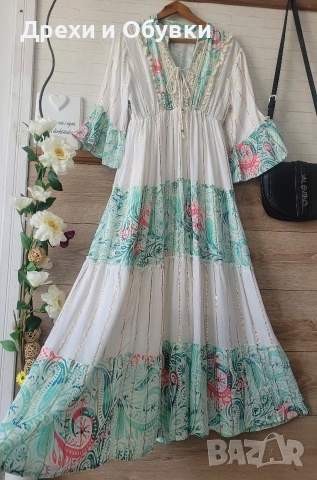 Лятна дълга бохо рокля , снимка 11 - Рокли - 54311145