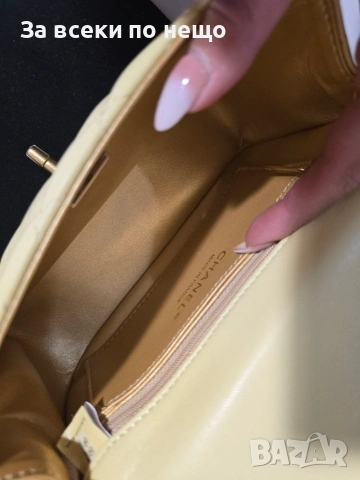 Chanel Flap Bag Gold logo Дамска Чанта От Естествена Телешка Кожа Код Brand Luxury Fashion26, снимка 7 - Чанти - 54960893