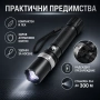 Мощен полицейски акумулаторен лед фенер CREE LED презареждаем регулируем фокус лов риболов къмпинг, снимка 3
