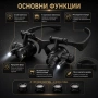 Часовникарска лупа за глава тип очила с LED осветление лампа голямо увеличение сменяеми лещи часовни, снимка 2