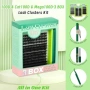 Нов DIY комплект мигли на снопчета 10-18 мм D curl 640 броя за домашно поставяне, снимка 3