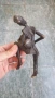 Стара бронзова фигура Африканка, снимка 6