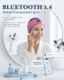 Нови Bluetooth слушалки за сън лента за глава странично спане розови, снимка 4