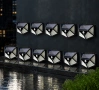 10 броя Соларна лампа 100 led диода със соларен панел, снимка 1