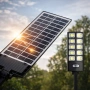Led соларна улична лампа - сензор за движение и дистанционно управление, снимка 7