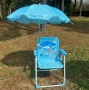 Детски сгъваем стол с чадър за плаж и градина, снимка 5