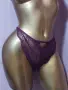 Hunkemoller 2XL Дантелена изрязана бикина в цвят бордо , снимка 3