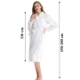 Дамски халат бял – хотелски стил, мек и топъл, универсален размер, снимка 1