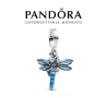 Сребърен талисман 925 Pandora Dragonfly, снимка 1