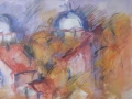 Картина "Бачковски манастир" акварел 1980 г, снимка 4