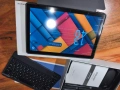 Чисто нов таблет лаптоп AUMI 2в1 10.1 инча с клавиатура мишка калъф и писалка Android 15  , снимка 9